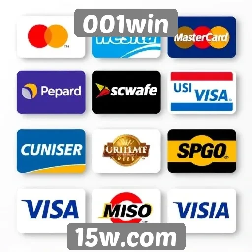 Diversidade de métodos de pagamento no 001win